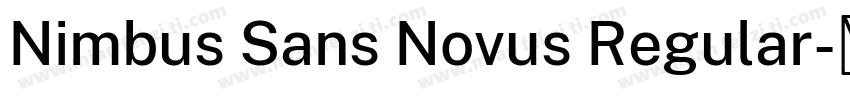 Nimbus Sans Novus Regular字体转换
